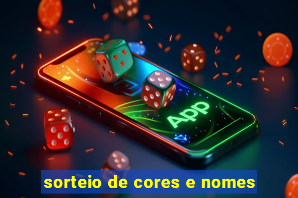 sorteio de cores e nomes